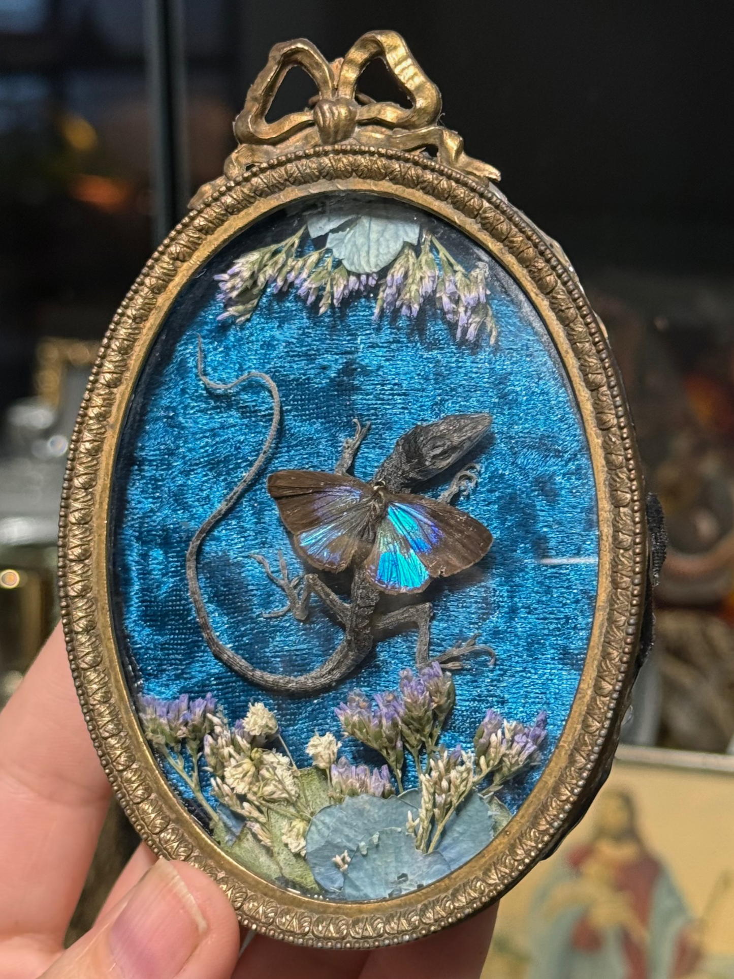 #7 Mini Lizard Fairy Frame 3”