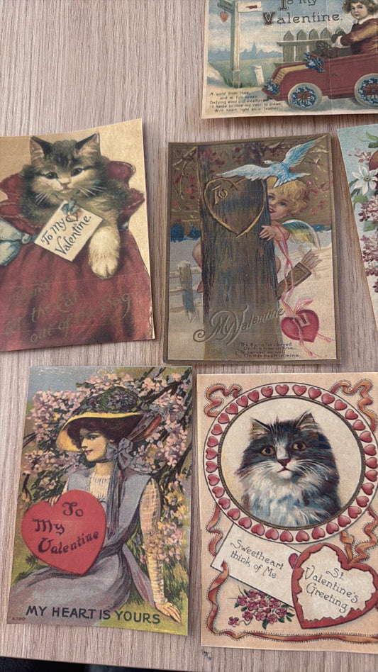 VALENTINES CARDS Edwardian / Victorian era (buy the whole set option)