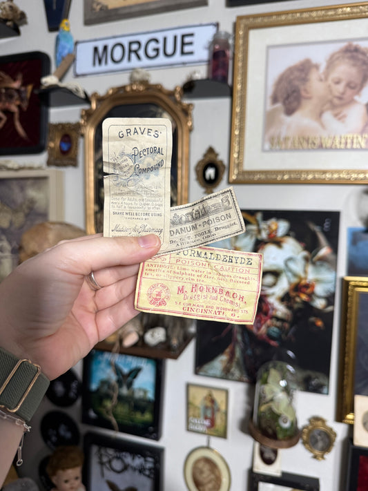 Medicine or Poison label