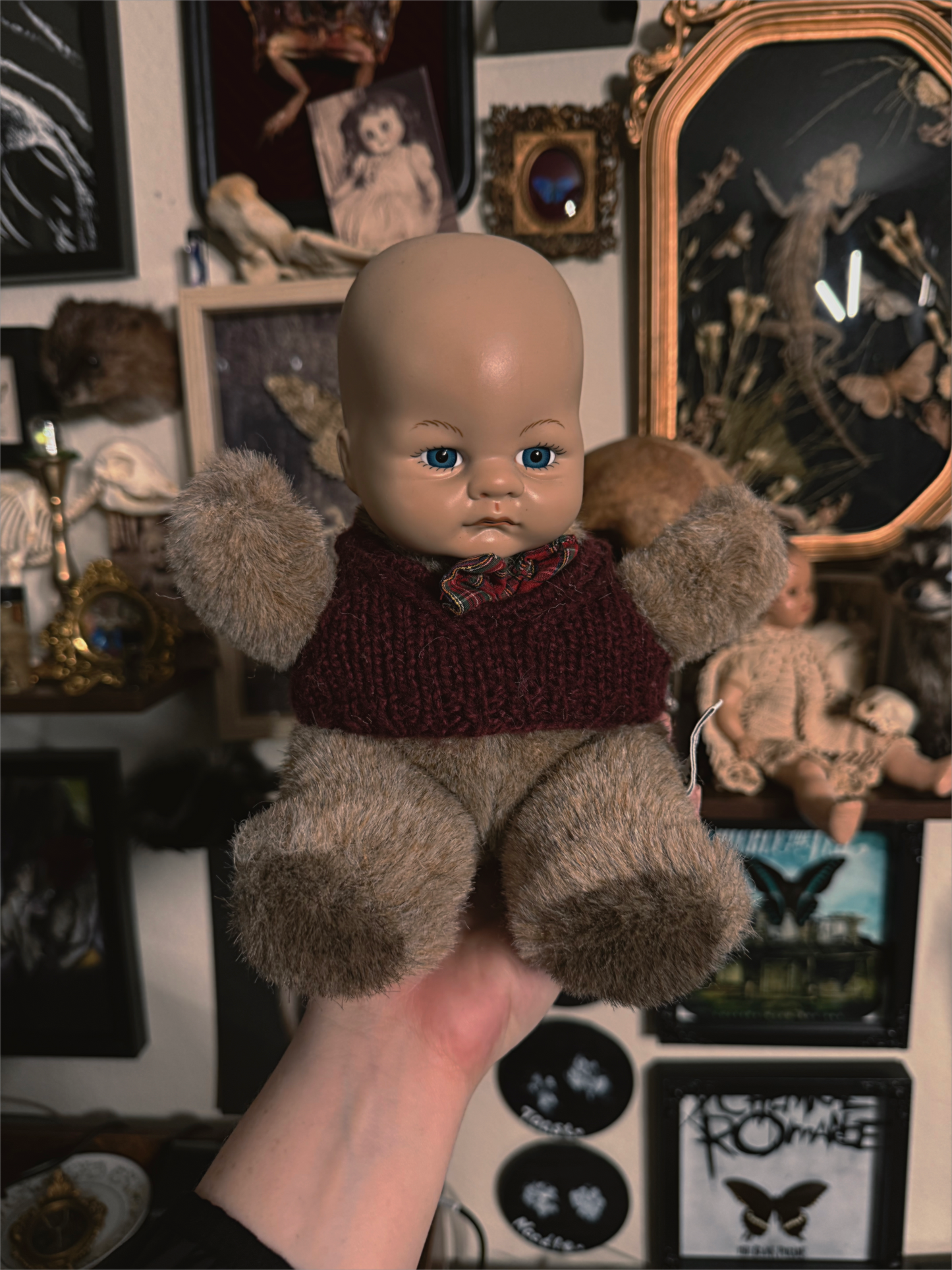 #50 Handmade baby head teddy